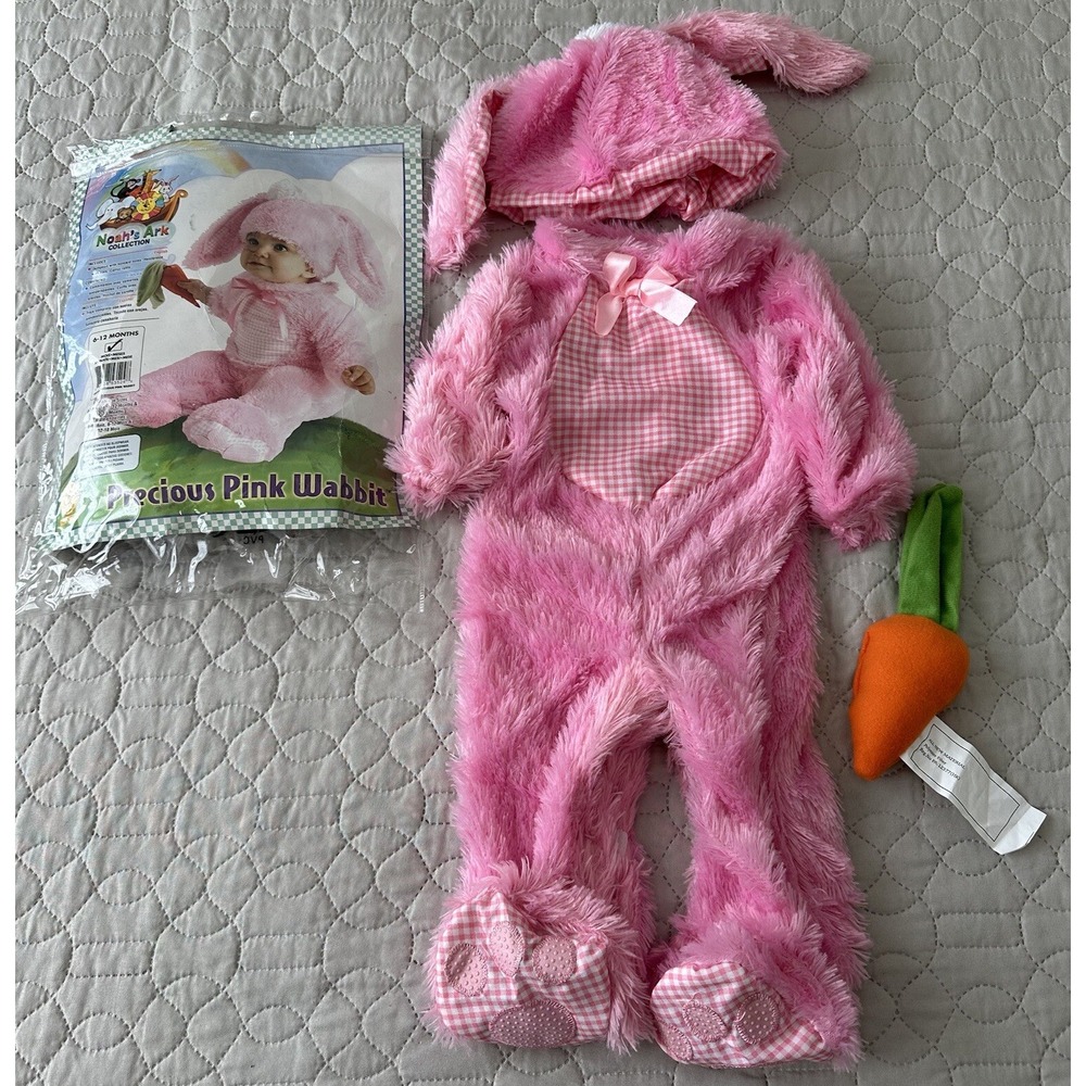 Rubies Infant Girls Pink Easter Bunny Rabbit Halloween Costume Size 6-12 Months - Picture 13 of 13